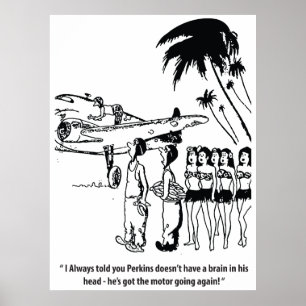 Ein guter Mechaniker, lustig, Vintage Poster