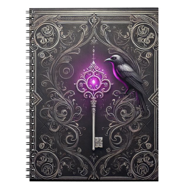 Ein gutes gotisches Notizbuch-Design mit einem lil Notizblock (Vorderseite)