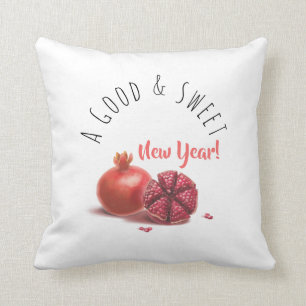  Ein gutes und süßes Neues Jahr! Holiday Pomegrana Kissen