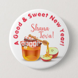 Ein gutes und süßes neues Jahr! Honey & Apple Shan Button