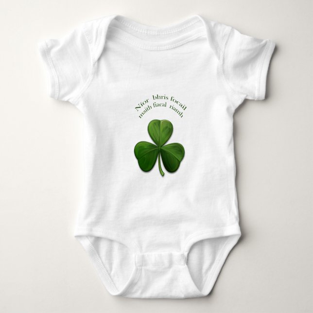 Ein gutes Wort hat nie einen Zahn gebrochen Baby Strampler (Vorderseite)