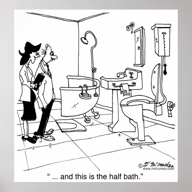 Ein halbes Bad Poster (Vorne)