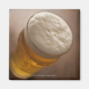 Ein halbes Liter Lager, hinteres lir flacher Fokus Magnet