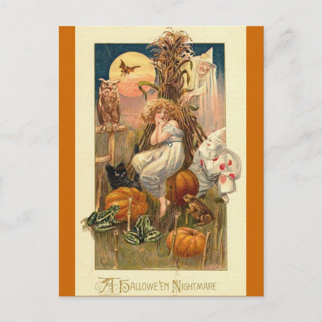 Ein Halloween-Albtraum Postkarte (Vorderseite)