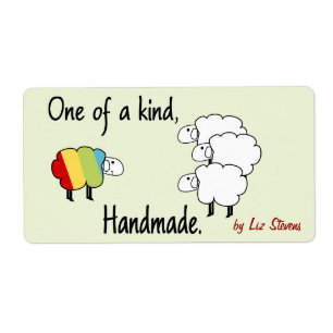 Ein handgemachtes Etikett