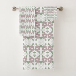 Ein HandtuchSet in verblasster Rose Badhandtuch Set