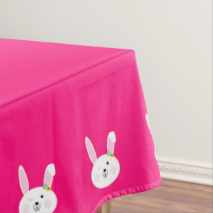 Ein Häschen ist ein süßes Kaninchen zur 1. Geburts Tischdecke