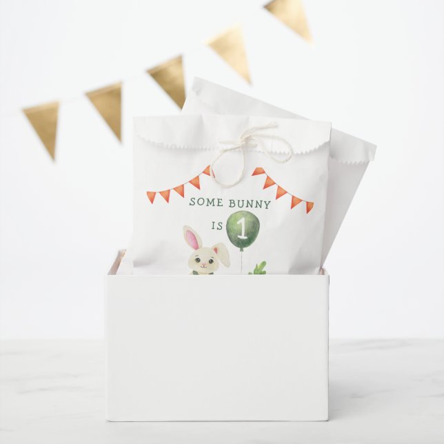 Ein Häschen wird ein Jahr alt Geschenktütchen (Party)