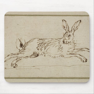 Ein Hase-Betrieb, wenn die Ohren (Stift u. Tinte Mousepad
