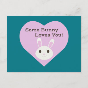 Ein Hase liebt dich Feiertagspostkarte