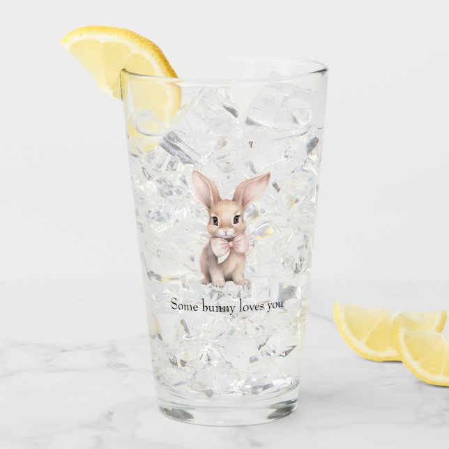 Ein Hase liebt dich Glas (Vorderseite Ice)