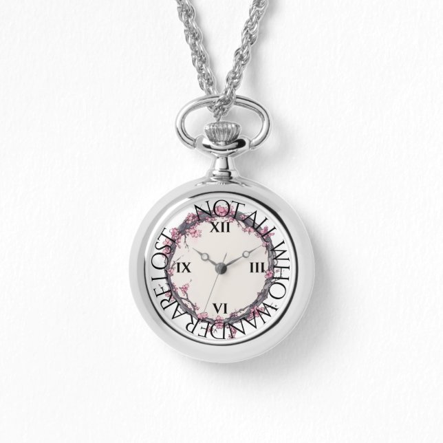 Ein Hasen-Frühling, Kirschblüten, eWatch Armbanduhr (Vorderseite)