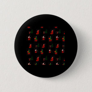 Ein hässliches Weihnachtsmuster Button