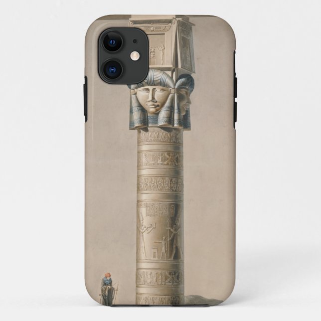 Ein Hathor ging Säule bei Dendarah, Illustration Case-Mate iPhone Hülle (Rückseite)