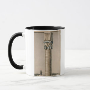 Ein Hathor ging Säule bei Dendarah, Illustration Tasse