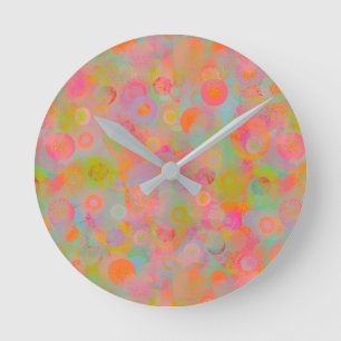 Ein Hauch von Frühling Runde Wanduhr