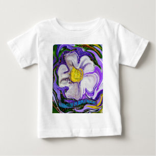 Ein Hauch von lila Magie - Blume Power Baby T-shirt
