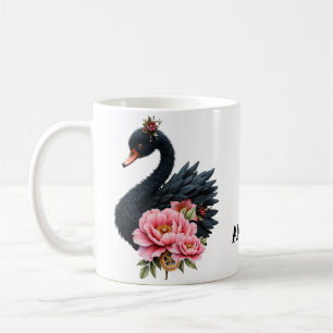 Ein Hauch von Rose und Schwanenglanz. Kaffeetasse