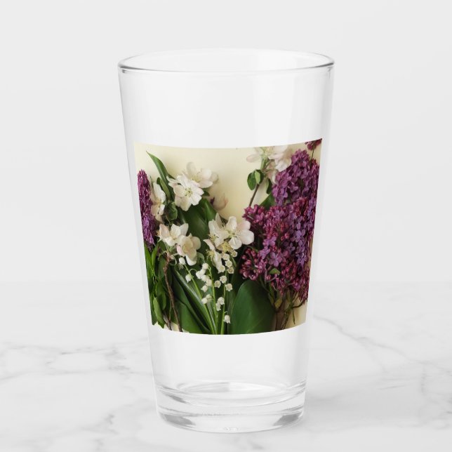 Ein Haufen Frühlingsblumen Glas (Vorderseite)