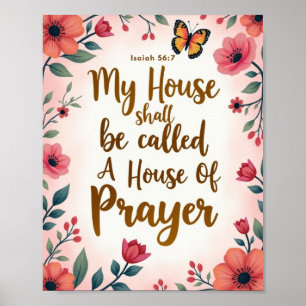 Ein Haus des Gebet 8" x 10" Mauer Poster