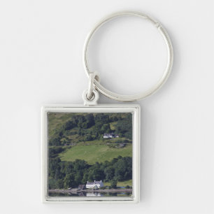 Ein Haus entlang dem Wasser Schlüsselanhänger