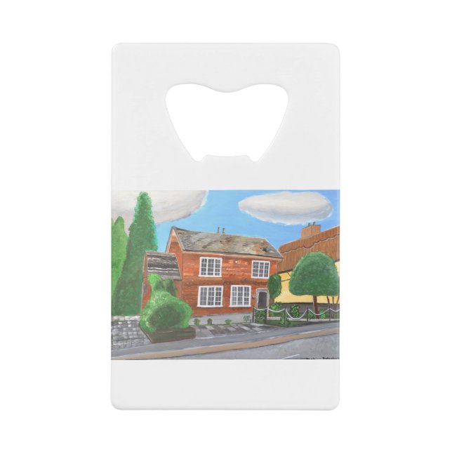Ein Haus in Derby Geldbeutel Flaschenöffner (Vorderseite)