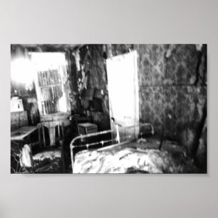 Ein Haus in Texas mit einer Abandonierung Poster