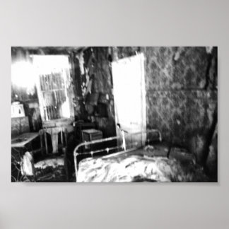 Ein Haus in Texas mit einer Abandonierung Poster