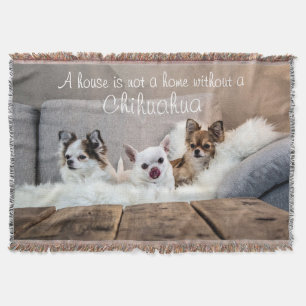 Ein Haus ist kein Zuhause Chihuahua-Throw-Blanket Decke