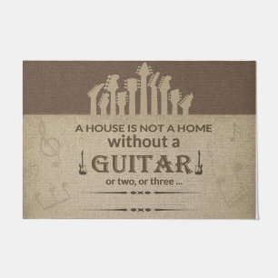 Ein Haus ist keine Zuhause ohne Gitarre Fußmatte