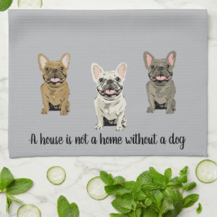 Ein Haus ist ohne Hund kein Zuhause Geschirrtuch