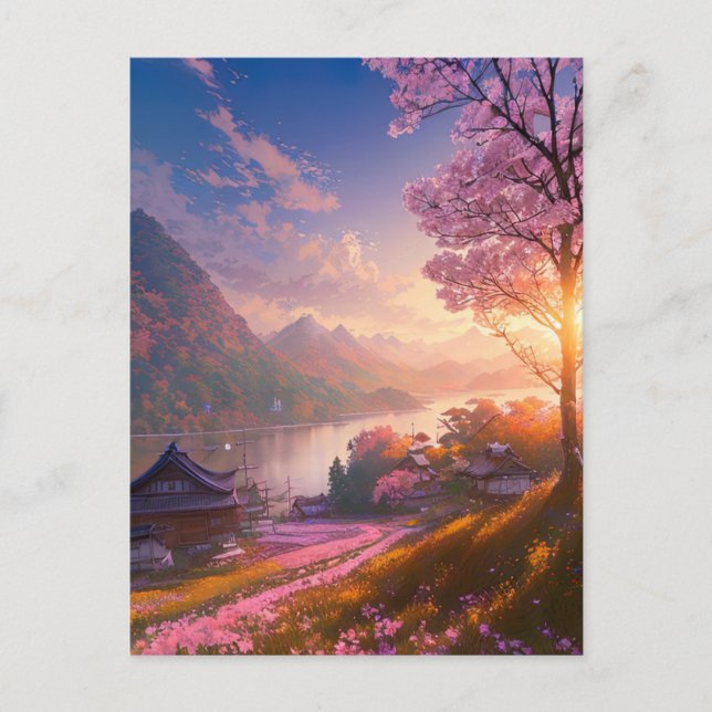 Ein Haven für Fischer Postkarte (Vorderseite)