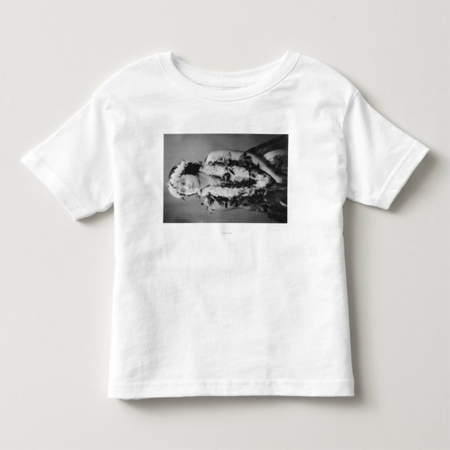 Ein hawaiischer Hula Tänzer PhotographHawaii Kleinkind T-shirt (Vorderseite)