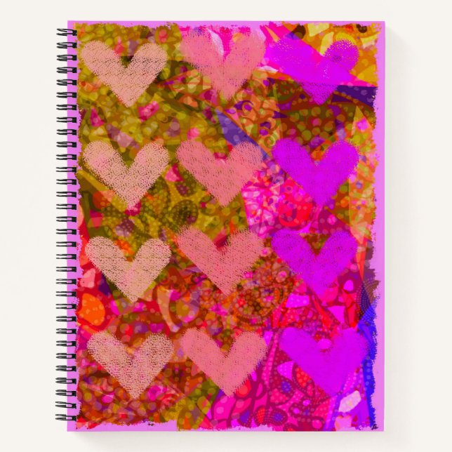 Ein Heart Art Journal Notizbuch (Vorderseite)