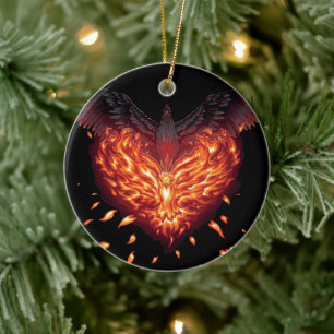 Ein Heart Reborn Keramik Ornament