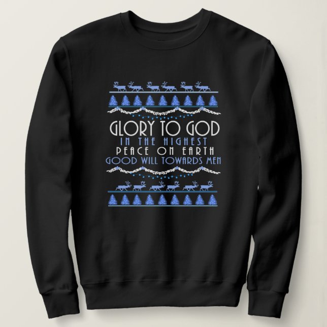 Ein Heiland Christus der Herr Weihnachten Sweatshirt (Design vorne)
