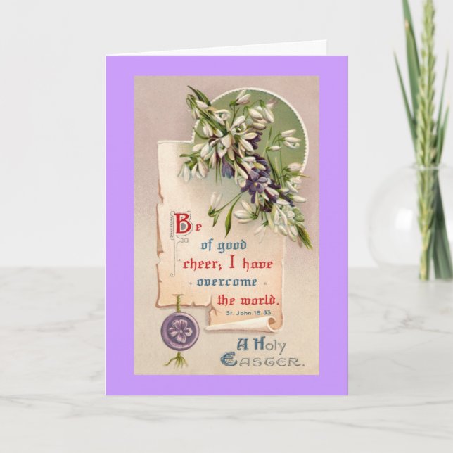 Ein heiliges Ostern Feiertagskarte (Vorderseite)