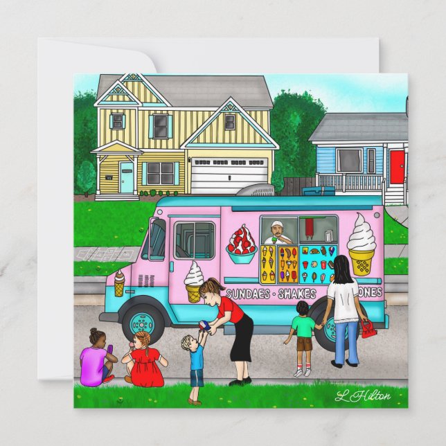 Ein heißer Sommertag | Eine Illustration (Vorderseite)