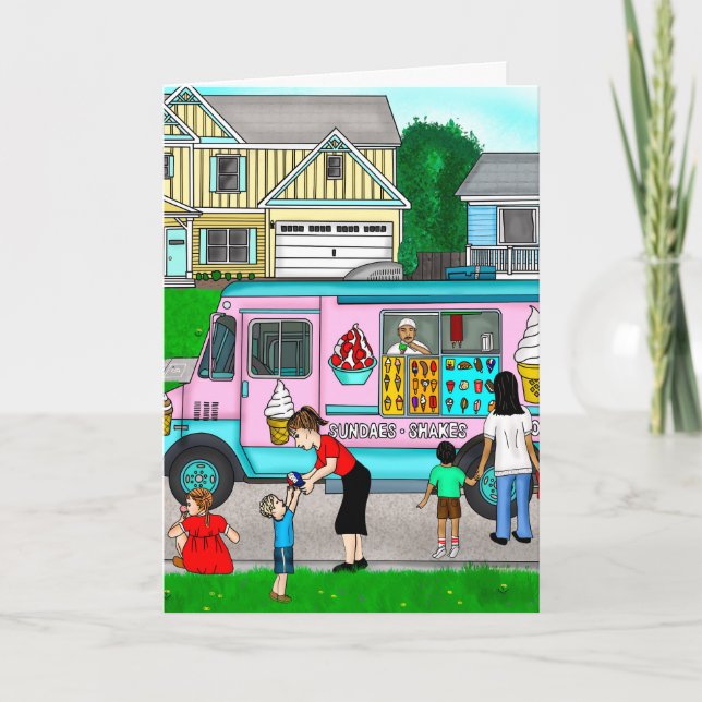 Ein heißer Sommertag | Eine Illustration Karte (Vorderseite)