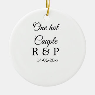 Ein heißes Zusatzpaar Name Anfangsbuchstabe Textda Keramik Ornament