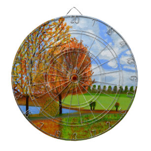 Ein Herbstspaziergang Dartscheibe