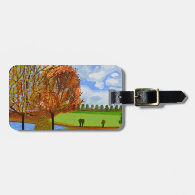 Ein Herbstspaziergang Gepäckanhänger (Vorderseite horizontal)