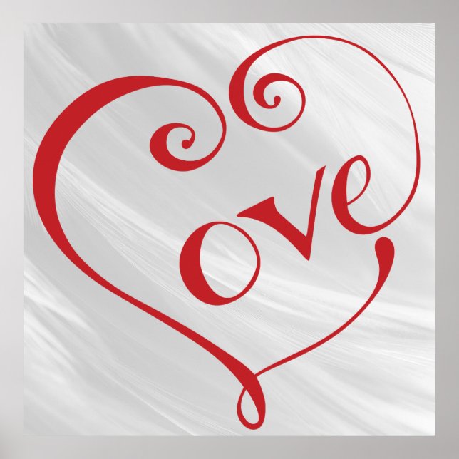 Ein Herz aus Liebe in Rot Poster (Vorne)