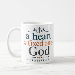 Ein Herz, das auf Gott gerichtet ist, christliche  Kaffeetasse