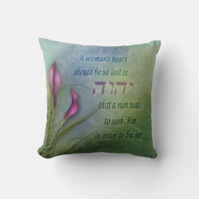 Ein Herz für Frauen - Calla Lily Kissen (Vorderseite)