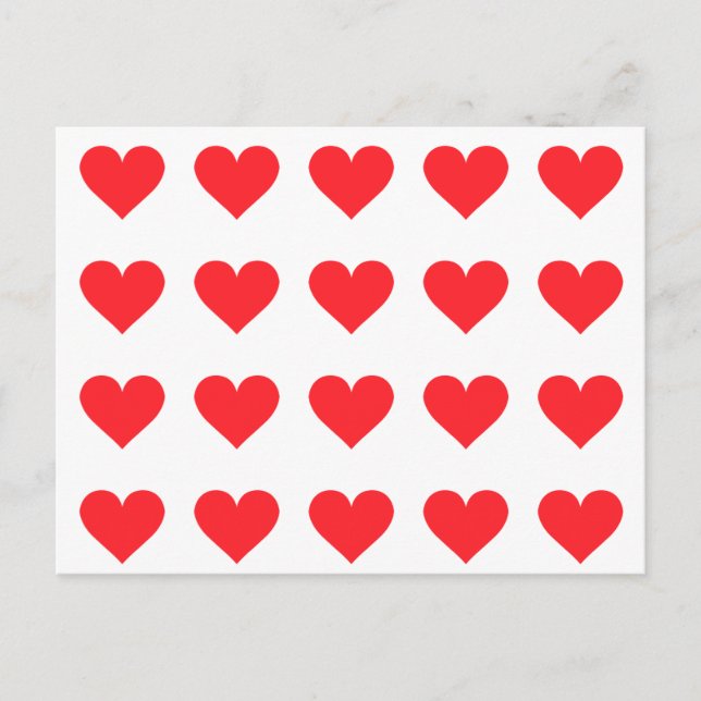 Ein Herz für Liebe und Zuneigung Postkarte (Vorderseite)