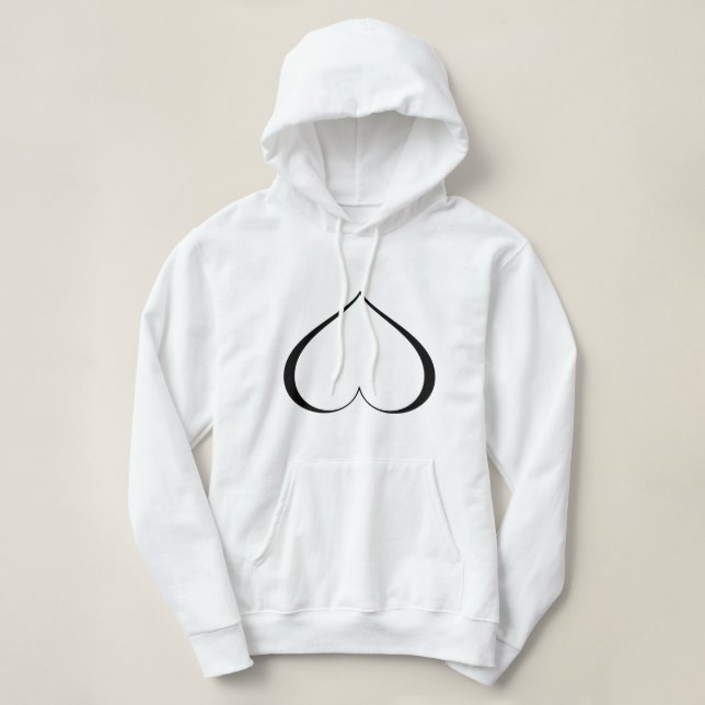 EIN HERZ IN DISTRESS Blank Hoodie (Design vorne)