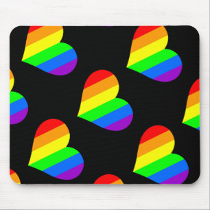 Ein Herz in Regenbogenfarben Mousepad