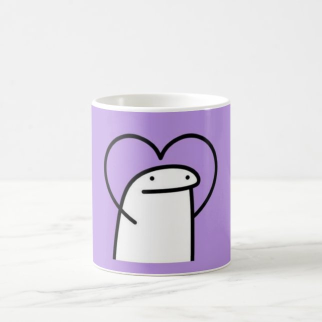 Ein herzförmiger Cartoon Kaffeetasse (Mittel)