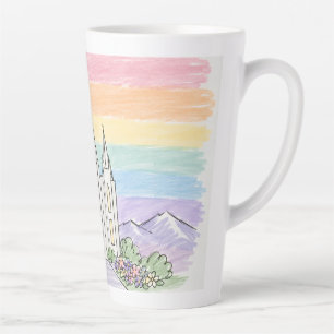 Ein himmlischer Ort des Friedens Schöner LDS-Tem Milchtasse